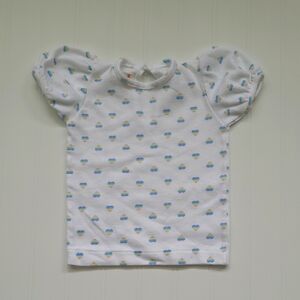 Vintage Health-tex Childs Rainbow Heart Print Shortsleeve Shirt, Size 12 Months